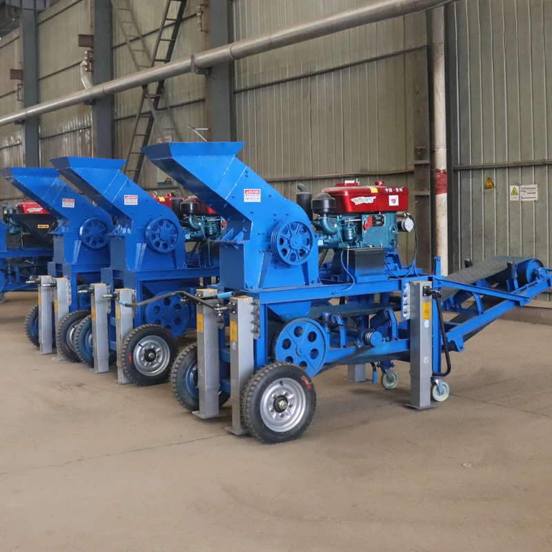 Hammer crusher, mine pebble limestone gravel crusher, construction waste brick crusher