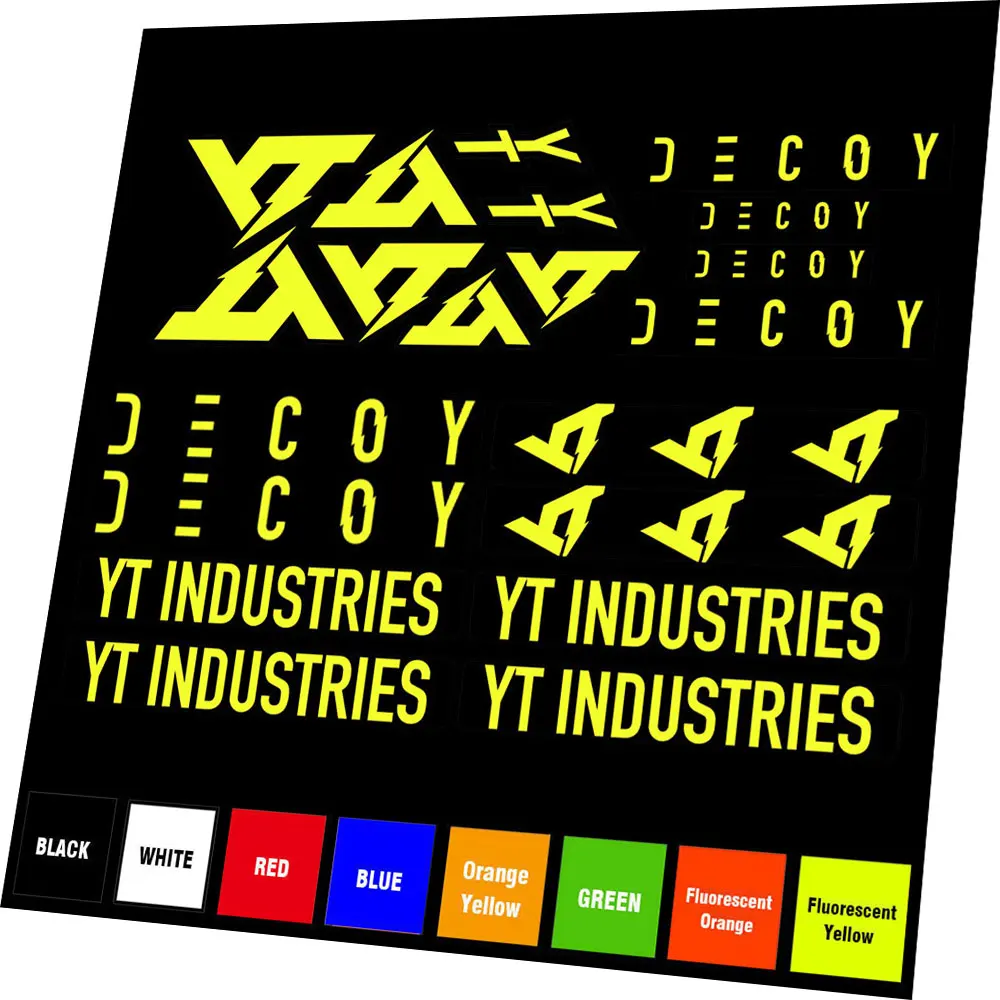 لاستبدال مجموعة إطارات الدراجة من الفينيل المخصص لـ YT Industries DECOY