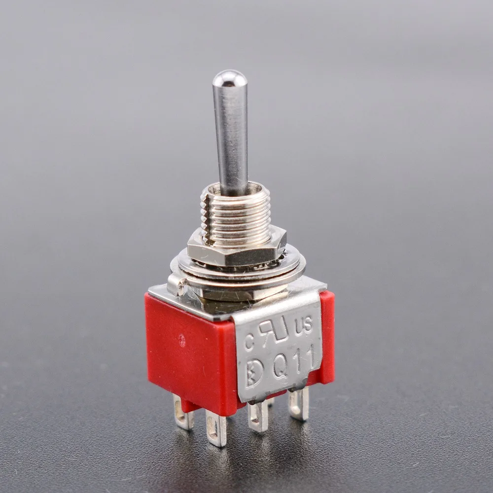 1 Piece ON-ON / ON-OFF-ON /ON-ON-ON DPDT Mini Toggle Switch for Electric Guitar or Bass CN(Origin)