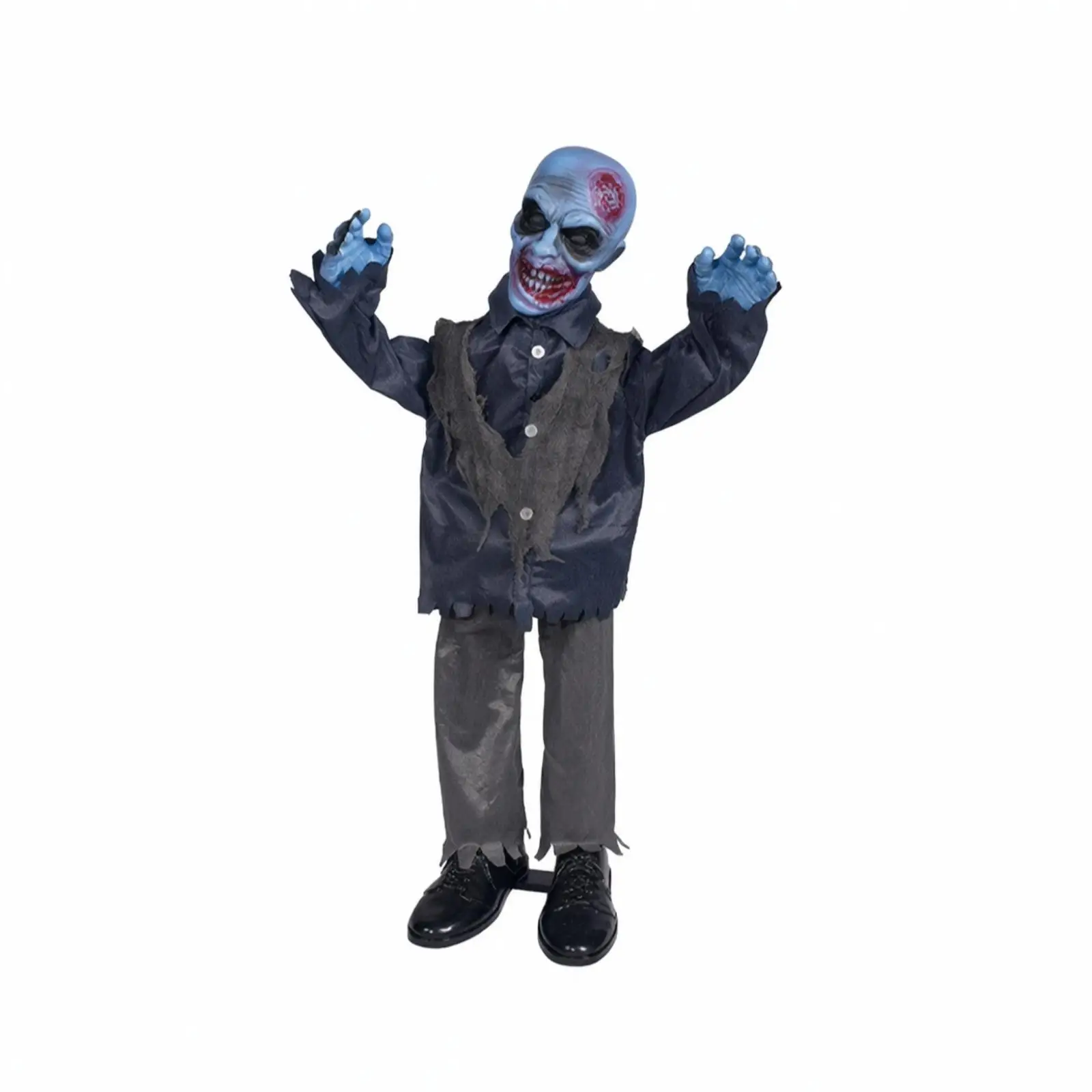 Electric Halloween Skelet Animatronic Prop for Party Decor Scary Toy Skeleton with Motion Sensor for Haunted House Spooky