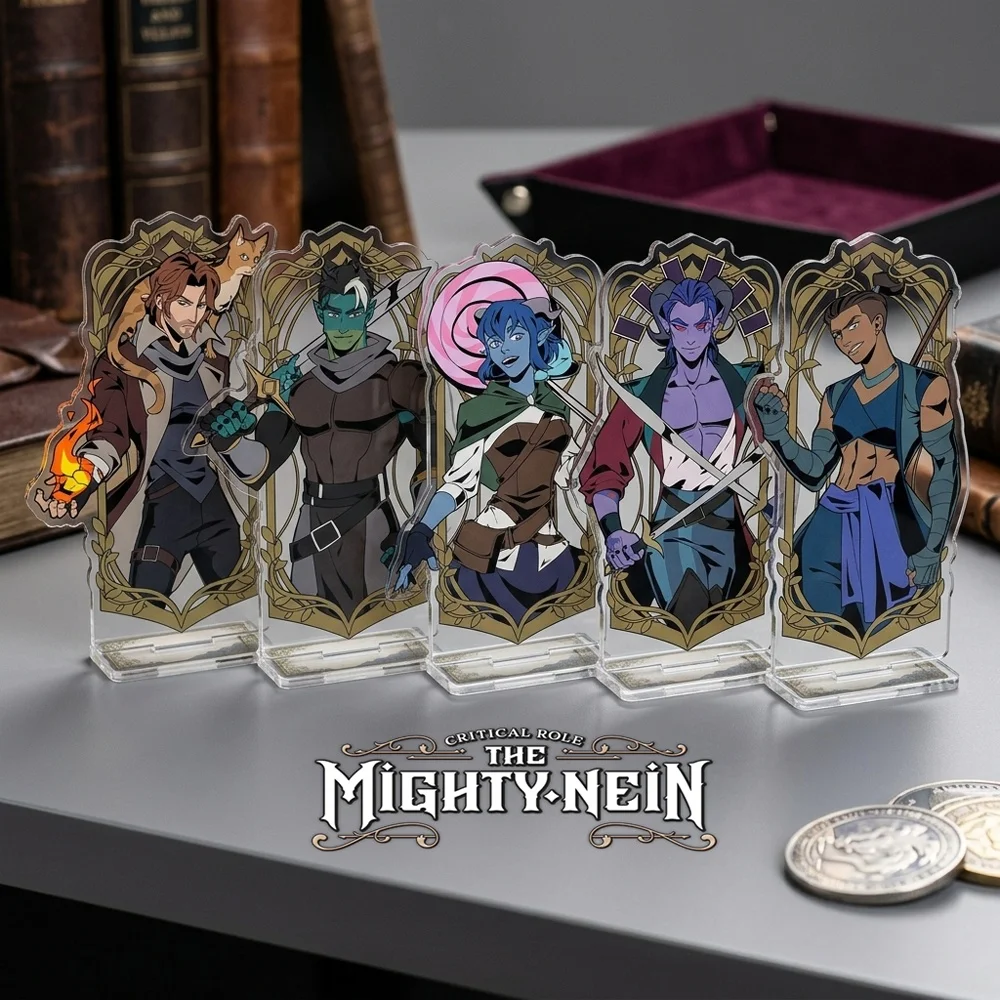Critical Role Mighty Nein 15cm Acrylic Stand Jester Mollymauk Caleb Double Sided DnD Desktop Figure Fan Gift Keychain