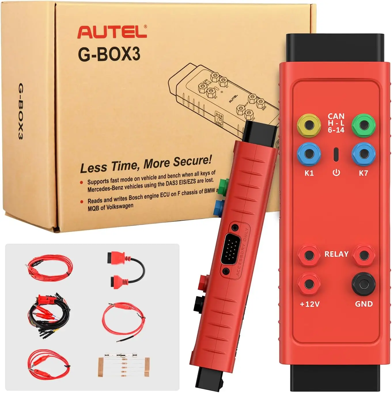 Autel G-BOX3 Accessory Tool Upgraded of Gbox2 Key Programming Adapter for Mercedes-Benz for BMW Writing Boot Mode Bench Method