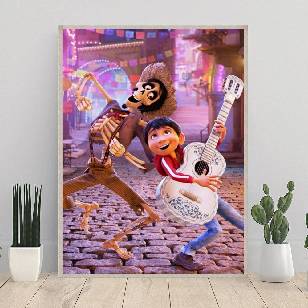 Disney Coco film 5D DIY AB diamentowy obraz artystyczny dzień zmarłego miguela Rivera wymarzony ścieg krzyżykowy mozaika ręczna dekoracja domu