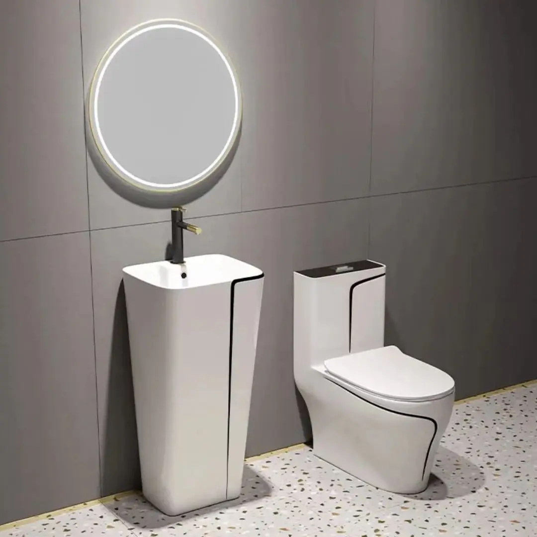 Sanitary ware, toilet, wash basin, colored toilet floor-to-ceiling toilet