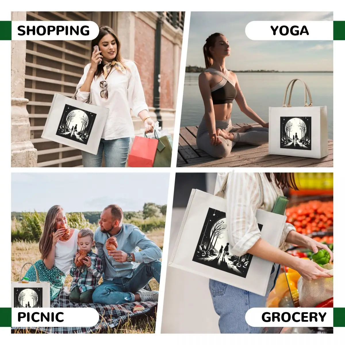 Over the garden wall Tote Bag reusable shopping bag free delivery bags woman shopping bag cloth woman