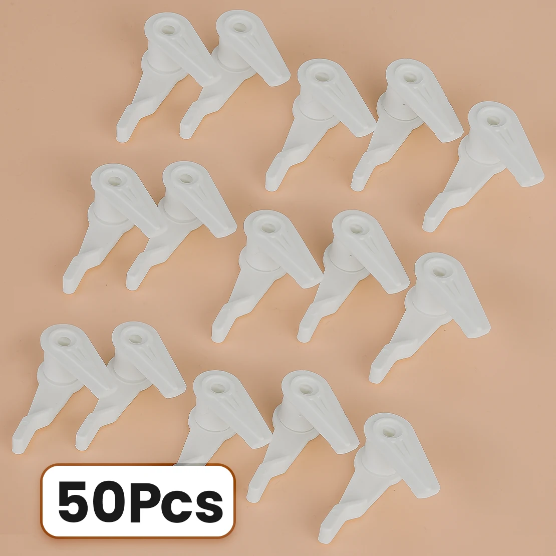 

50 Pairs White Ceiling Lampshade Clips Holder Light Hooks Hanger Shade Fixed Buckles Clamps