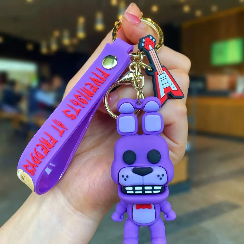 جديد 7 سنتيمتر FNAF فريدي سلاسل المفاتيح لعبة الحيوانات المحشوة الدب الأرنب لعبة Fnaf ألعاب من القطيفة عيد الميلاد عيد الميلاد للأطفال لعبة هدية #6