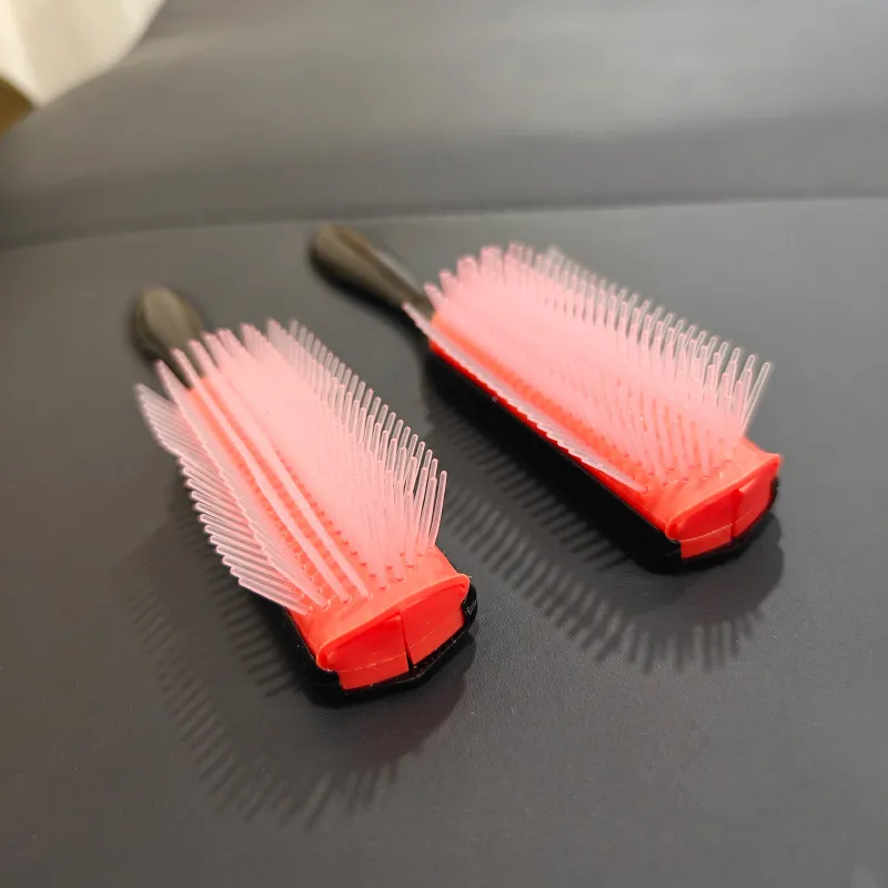 Nuevo Cepillo Desenredante de 9 Filas Denman para Cabello, Masajeador de Cuero Cabelludo, Peine para Cabello Liso o Mojado, para Mujeres, Hombres y Salones, Cepillo para Cabello Rizado