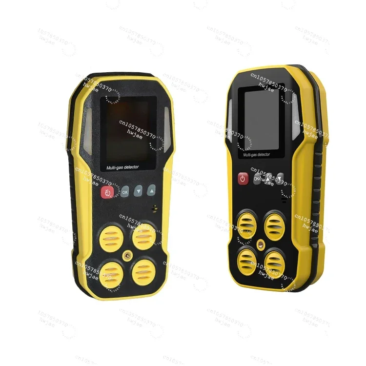 Automobile Portable exhaust 5 in 1 sensor Gas analyzers sound light alarm no ch4 h2s - co/co2/hc/o2/nox multi air gas detector