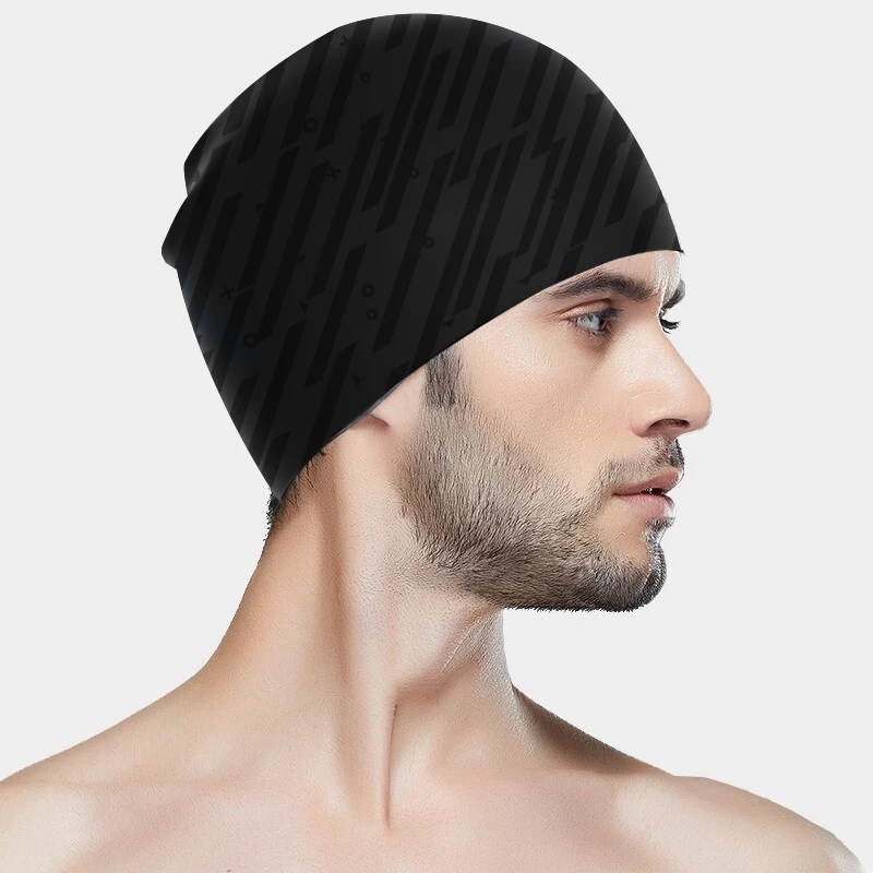 Silicone Swimming Cap Waterproof High Elasticity Durable Swim Cap for Men