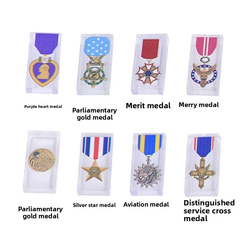 WW2 USA UK USSR Commemorative Medal Military Honor Badge Replica Collection Lapel Pin view 5