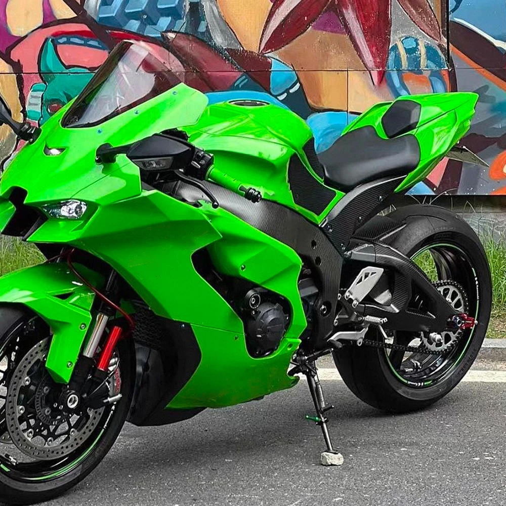 For Kawasaki Ninja ZX10R 2016-2026 2025 2024 2023 2021 2022 ZX-10R Green Pillion Rear Seat Cover Cowl Solo Passenger Fairing