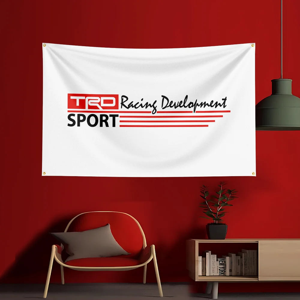 3x5 قدم TRD أداة العلم البوليستر المطبوعة سيارات أعلام راية نسيج لغرفة المرآب ديكور أدوات كهربائية العلم