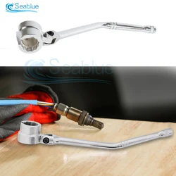 2 in 1 Flexible Head Oxygen Sensor Wrench with Contour Handle Carbon Steel O2 Sensor Wrench HIgh Hardness Disassembly Tool 12PT