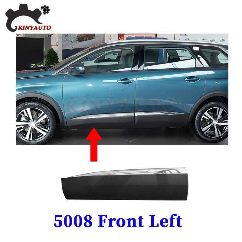 Voor Peugeot 4008 5008 Side Moulding Chrome Voor Achter Deur Garneer Anti-kras Strip Trim Protector Plaat Auto Accessoires