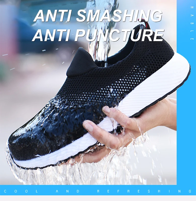 Sommer Leichte Arbeits Turnschuhe Stahl Kappe Männer Frauen Tennis Arbeit Sicherheits Schuhe Atmungsaktive Bau Schuhe Arbeit Stiefel Schuhe – Detail 10
