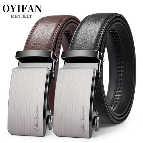 Fashion Designer Belt for Men High Quality Genuine Leather Men Belt Alloy Buckle Automatic Belt Business Belt Men