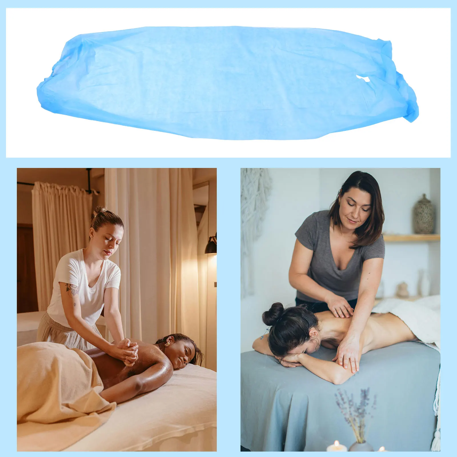 

10Pcs Beauty Salon Disposable Bed Covers Breathable Massage Bed Sheet for Protection