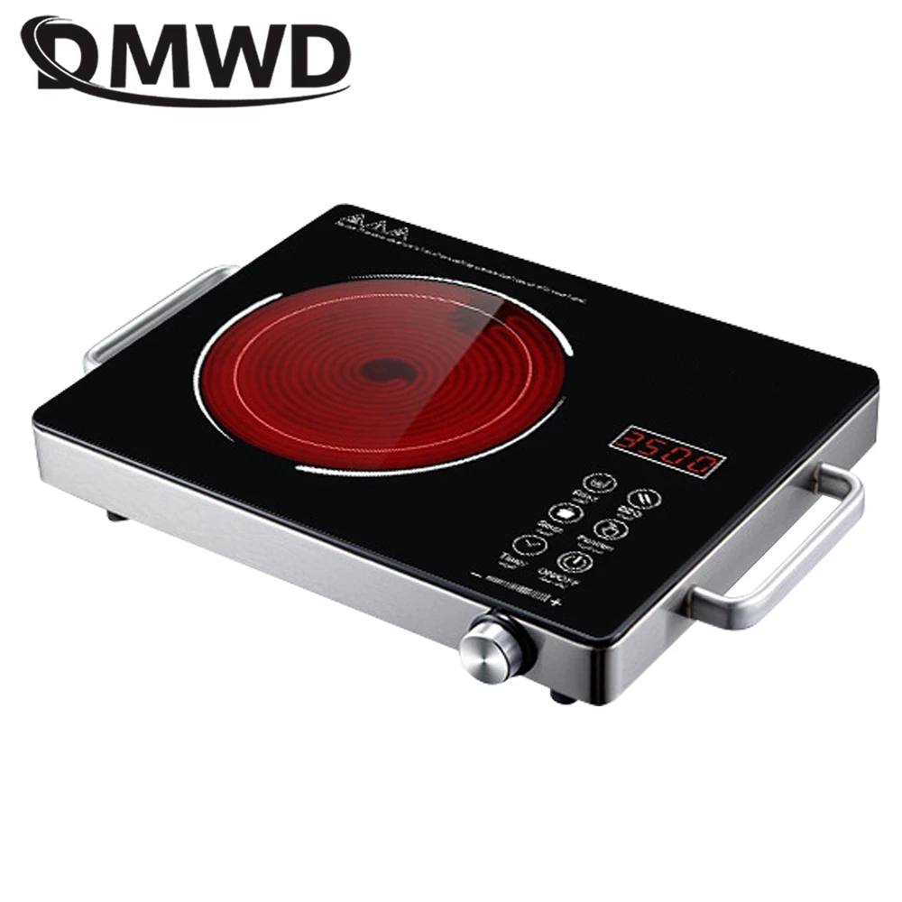 DMWD Household Stove Electric Ceramic Cooker 3500W Induction Cooker Smart Electromagnetic Oven Waterproof Heating Plate 110/220V