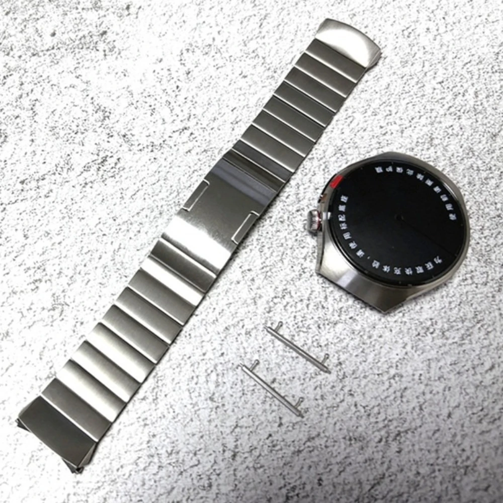 Original Luxury Titanium Strap for Huawei Watch 5 46MM No Gaps Metal Band for Huawei Watch 5 46mm Business Quick Release Band