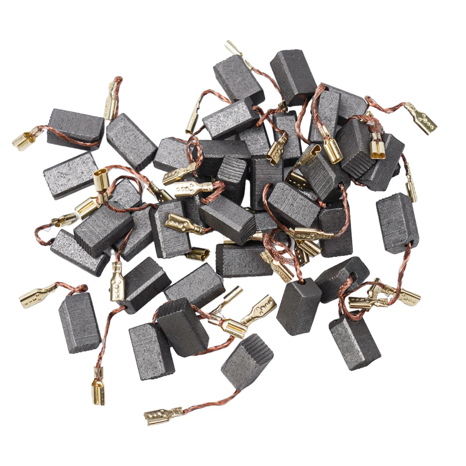 

40pcs/set Motor Carbon Brushes Set Graphite Copper Carbon Brushes For Electric Hammer Electric Drill Angle Grinder 6x8x14mm
