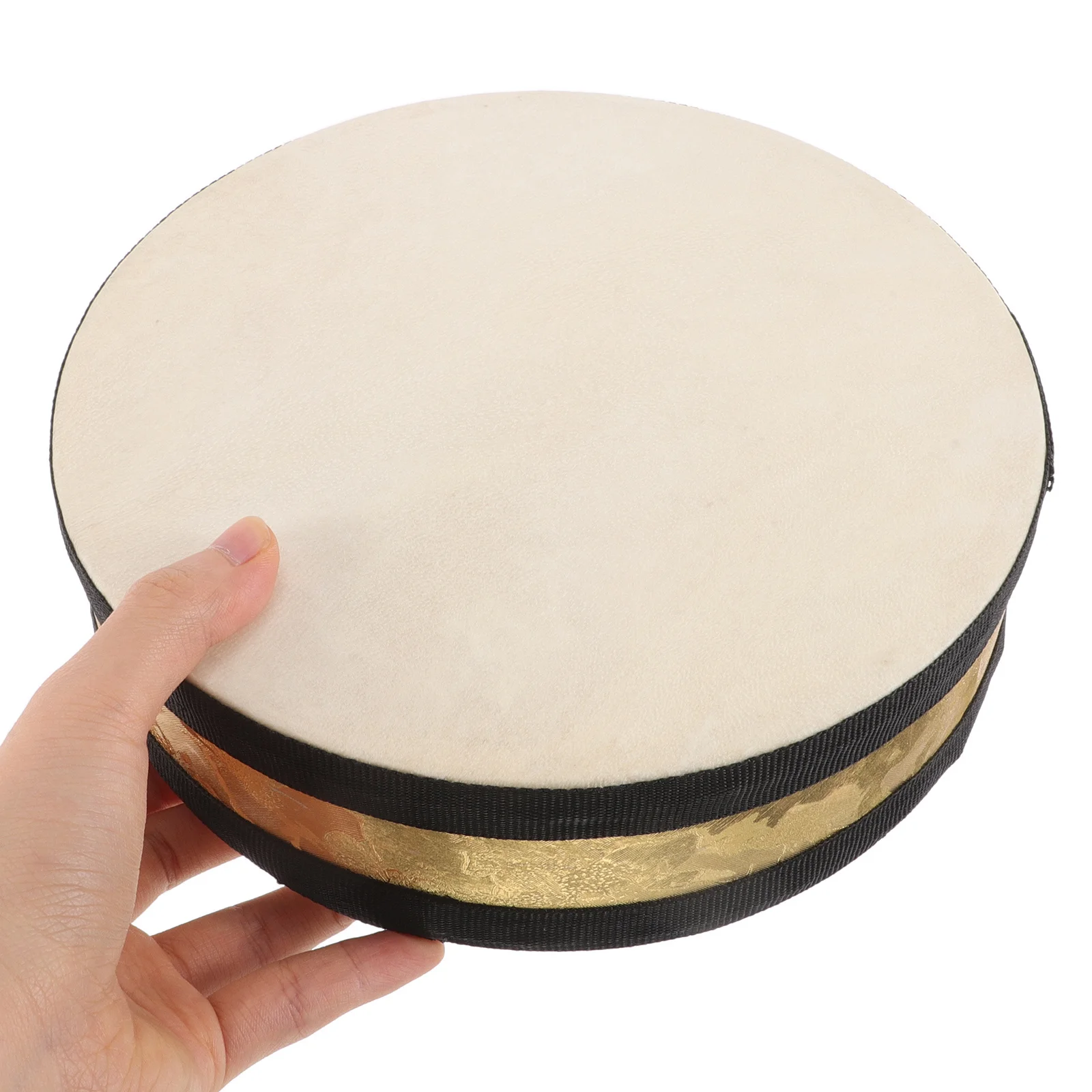 

Ocean Drum Natural Wooden Frame Translucent Surface Relaxation Yoga Meditation Sea Wave Handheld Percussion Instrument