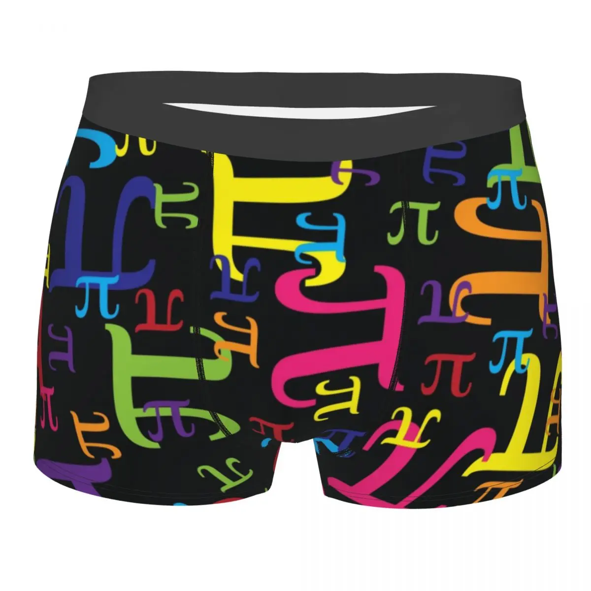 Custom Pieces Of Pi Boxers Shorts Men's Math Science Nerd Geek Briefs Underwear Novelty Underpants