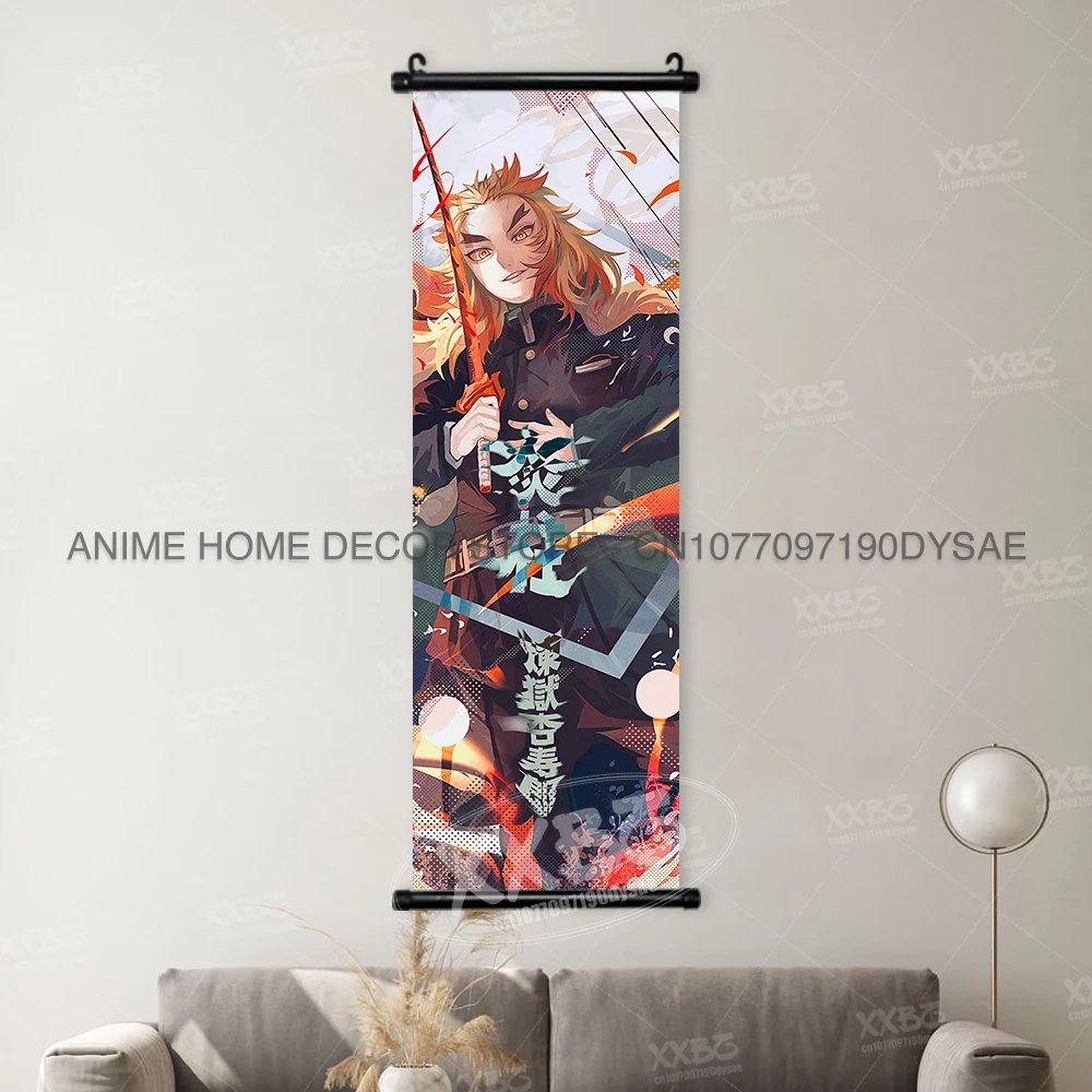 Demon Slayer Poster Kamado Tanjirou Scroll Picture Nezuko Hanging