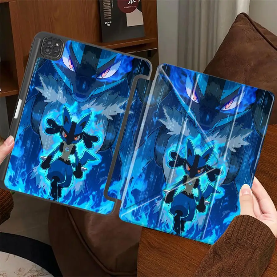 Holder Cover Tablet Case For iPad Air 4 5 M3 M2 1 2 M4 11inch Pro 11th 10th 9th 8th 7th 12.9inch Pro 2025 Mini 6 7 Pokemon