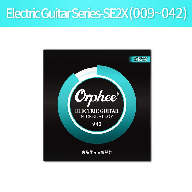 

Orphee SE Electric Guitar Strings Hexagonal Carbon Steel Core Nickel Steel Alloy Wound Strings Guitar Parts and Accessories