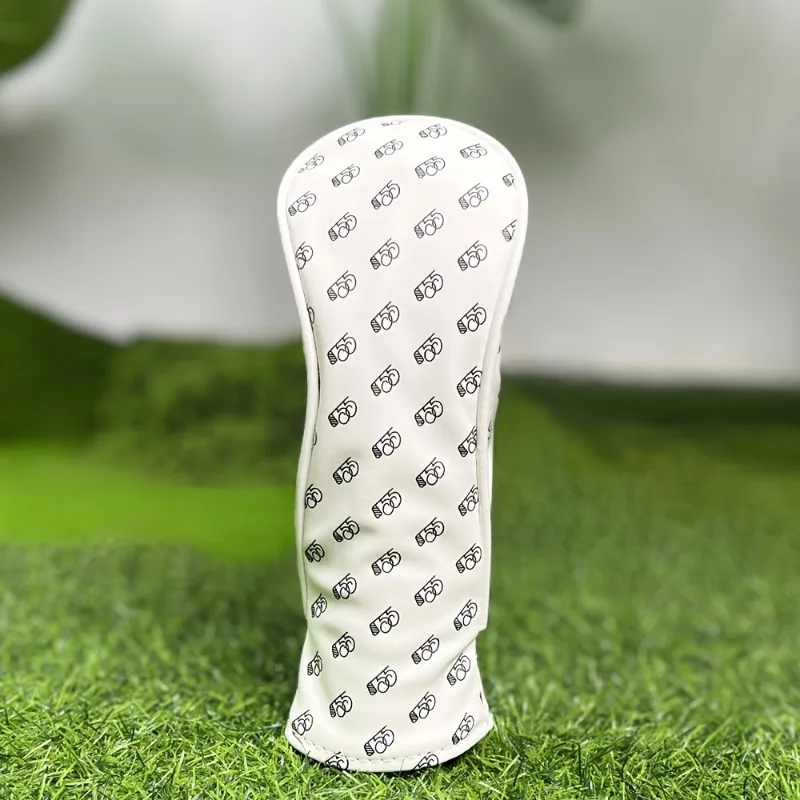 Fashionable and Minimalist Golf Club Head Cover - Dustproof and Durable Protective Cover, White Design, Golf Accessories view 5