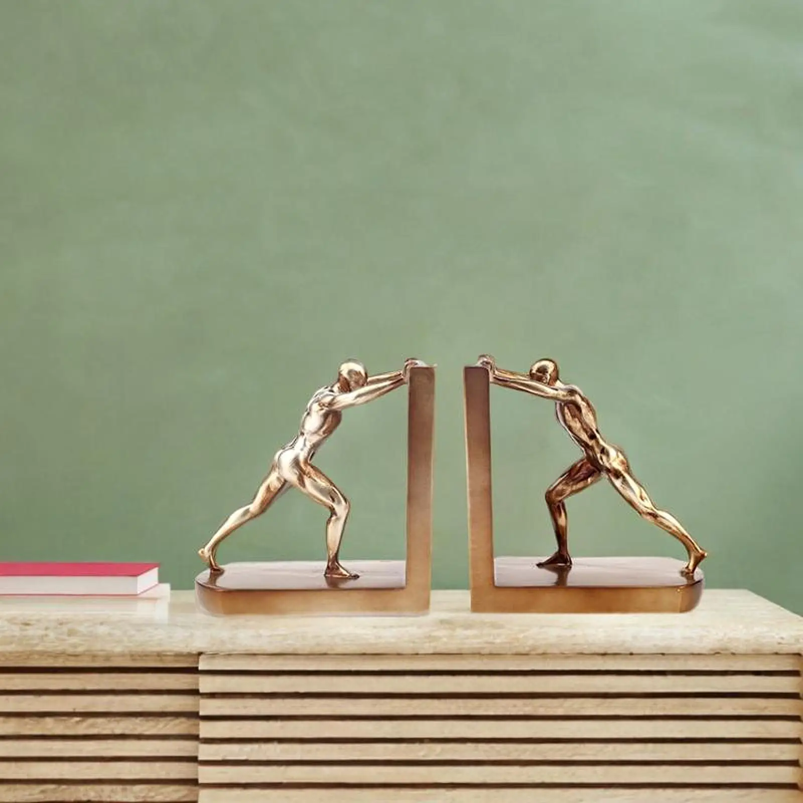 2-х предметные мужские декоративные фигурки на концах книг, креативная полка, декор для дома и офиса