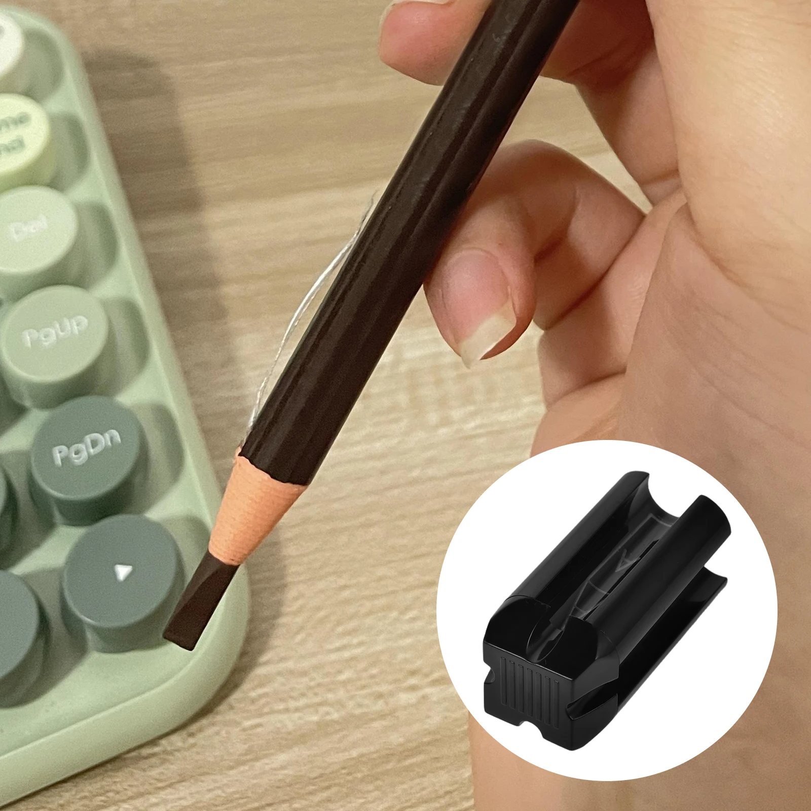 คิ้วที่แม่นยำสำหรับดินสอเขียนขอบตาความงาม Fine Tip Tool Lip Liner ทนทานแต่งหน้า Shaper Pencil Sharpener Sharpener สำหรับ