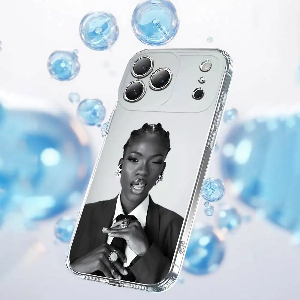 Funda de teléfono L-Little Simz Lotus para iPhone 17,16,15,14,13,12,11 Plus,Pro,Max,Plus,E,SE4,Air,Mini transparente