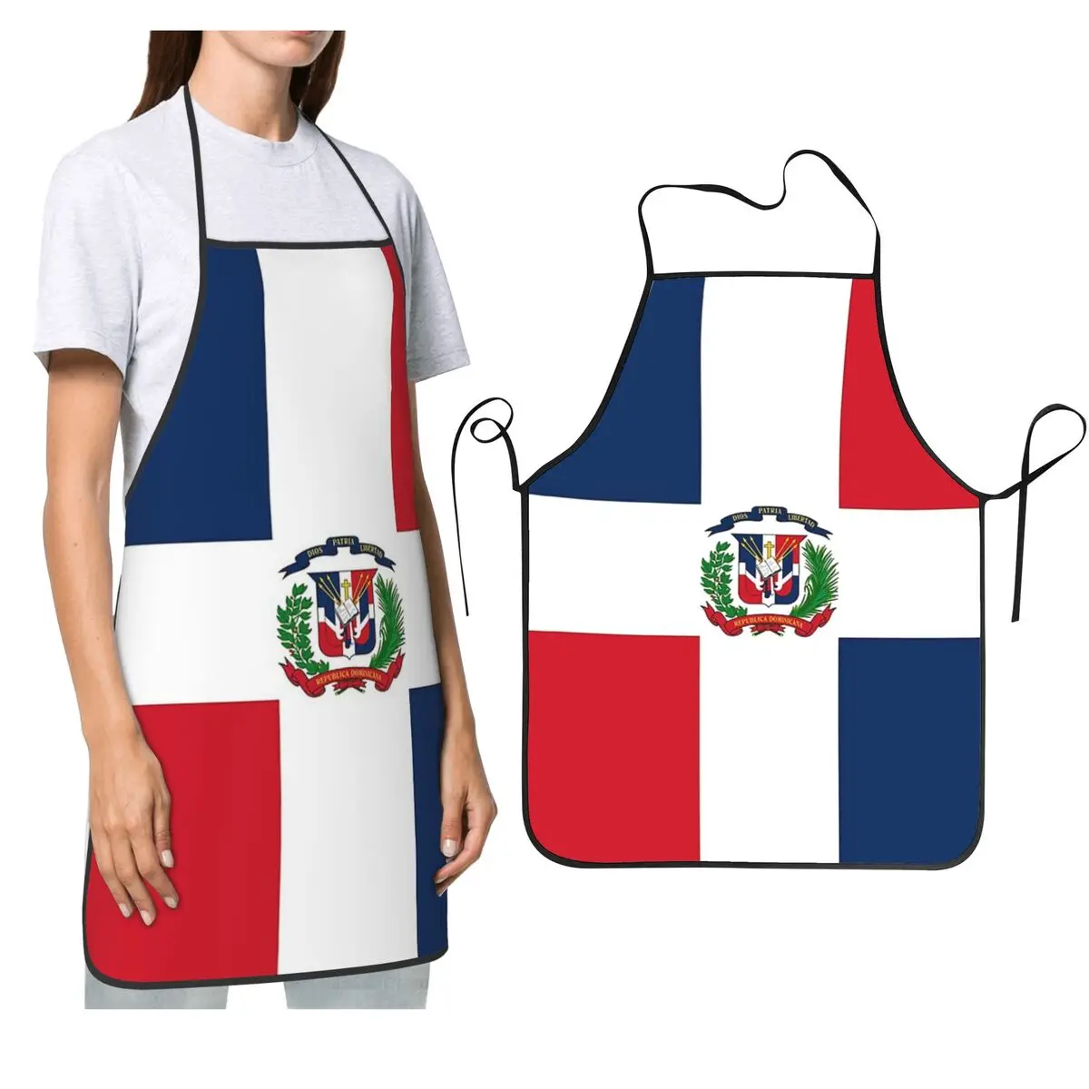 

Dominican Republic Flag Gifts, Stickers And Other Products Apron Chef Cooking Baking Tablier Bib Kitchen Cleaning Pinafore