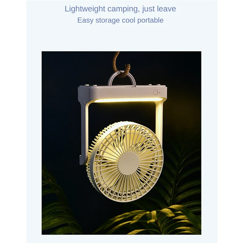 HIWS سطح المكتب مروحة صغيرة الدورية تهز رئيس الجدار الشنق مروحة السقف ضوء الليل المحمولة مروحة طاولة صغيرة