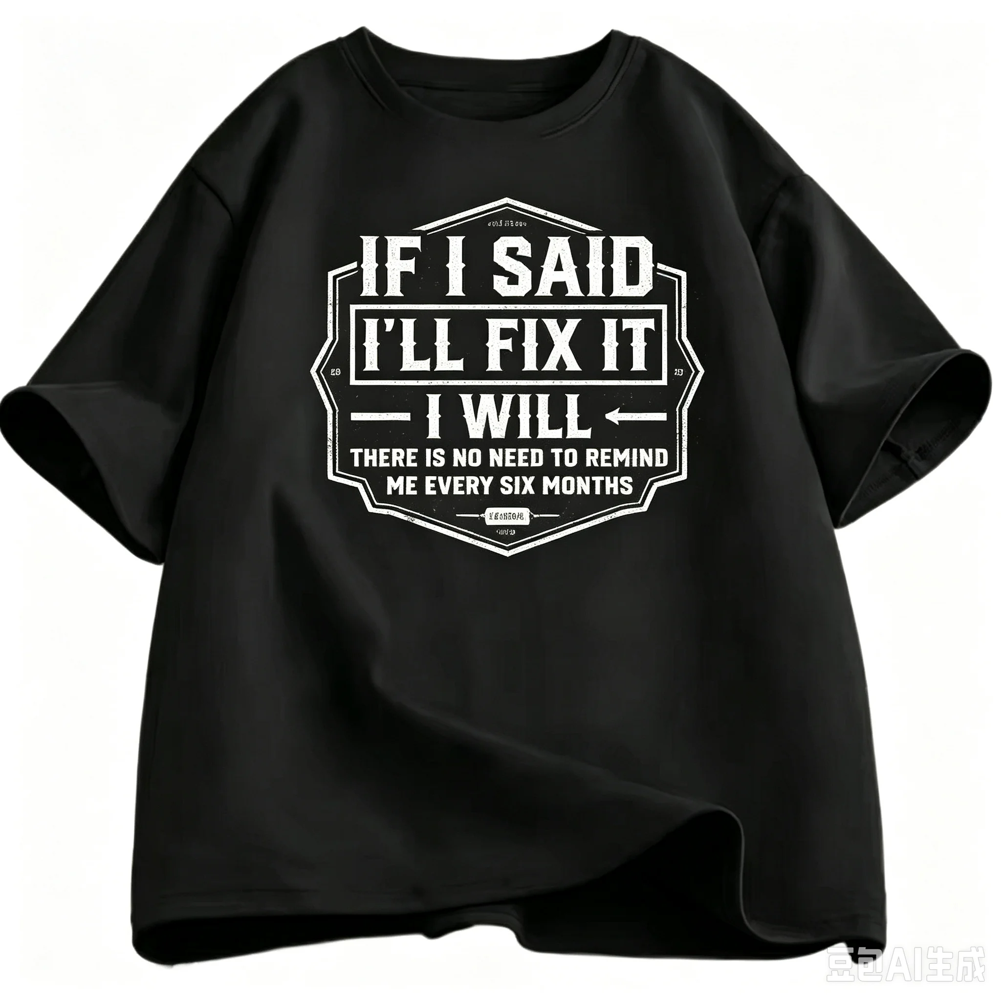 Men Funny If I Said I'll Fix It Graphic T‑Shirt Casual O‑Neck Short Sleeve Loose Tee