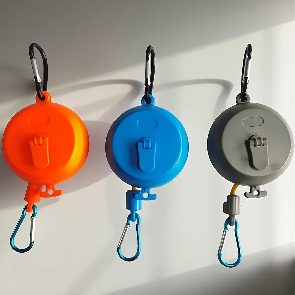 10M Retractable Clothesline - Adjustable Portable Drying Rope for Camping, Travel & Laundry Use