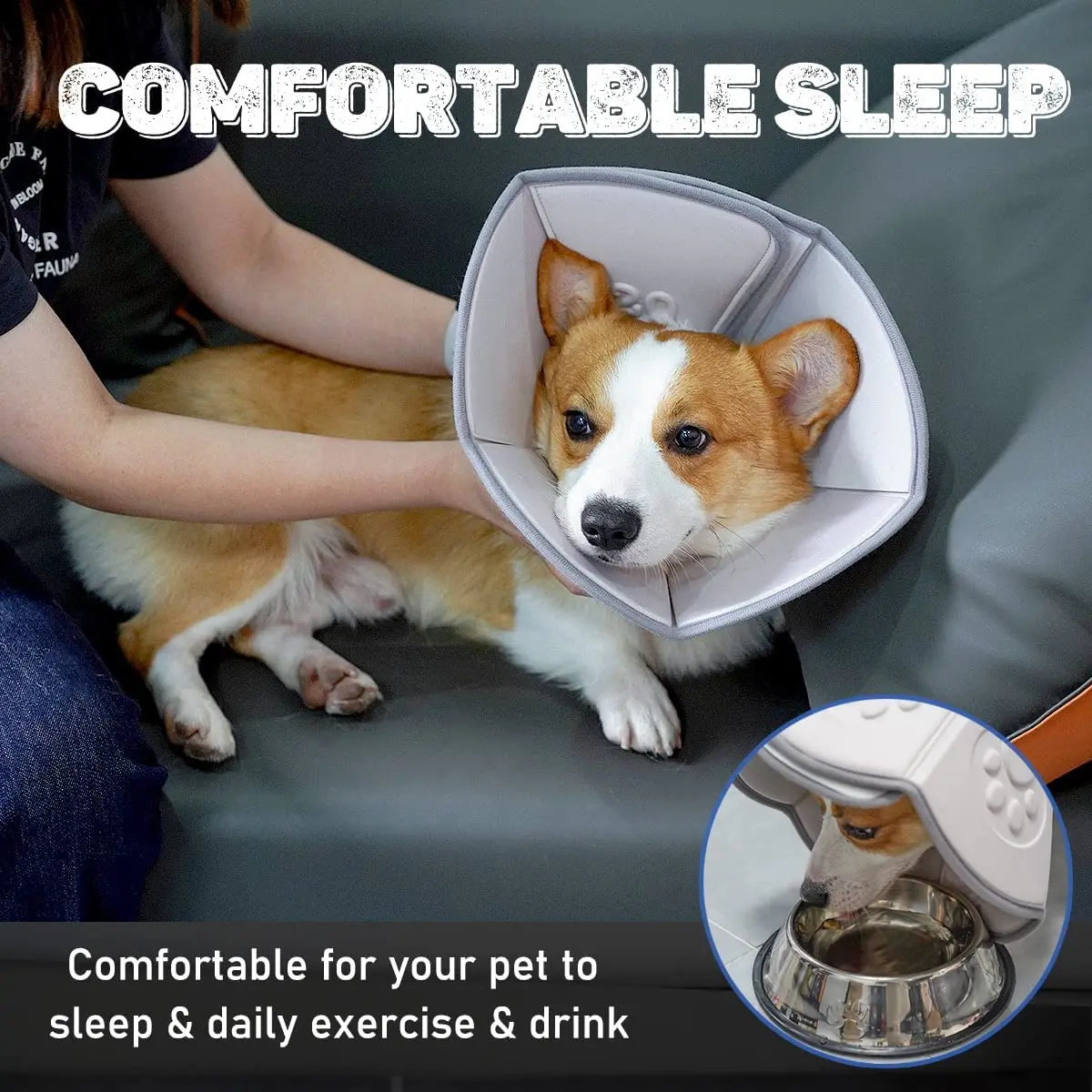 New Generation Cat Dog Cone Collar Adjustable Protective After Surgery Prevent Pets From Bite Licking Scratching Touching Wound