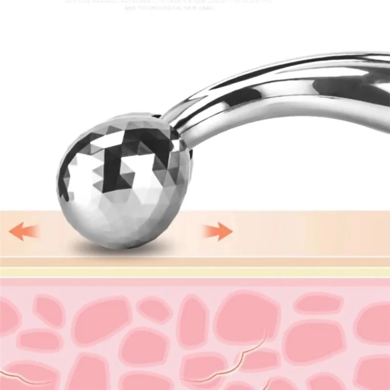 A23F-Thin Face 360° Rotatable Wrinkle Remover High Quality Facial Beauty Device Thicker 3D Roller Massager Skin Firming