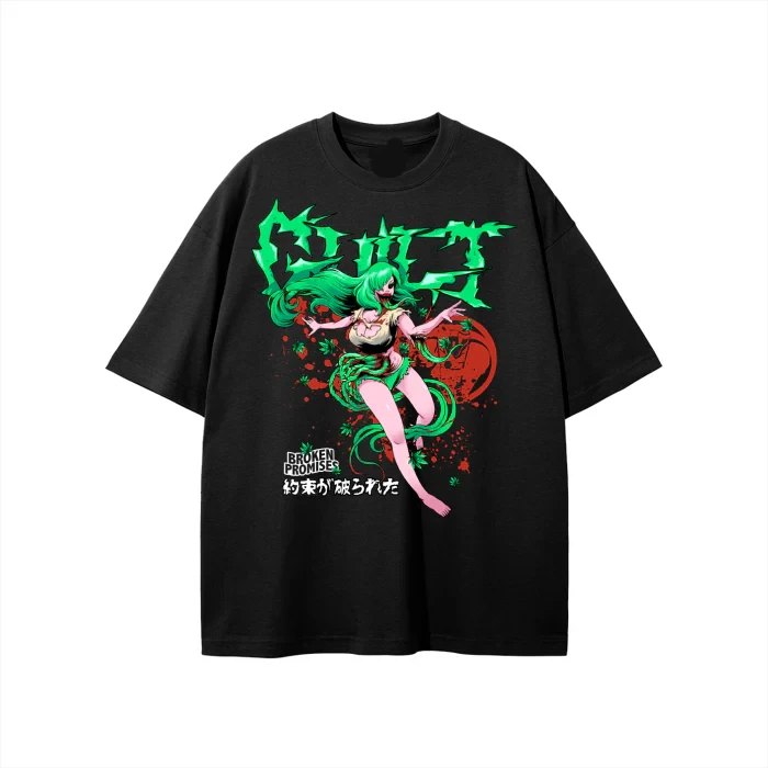 Black Appearance for Anxiety Anime Grunge Art Retro Style Summer Casual T-Shirt Men's and Women's Luxury Brand Top Art Logo