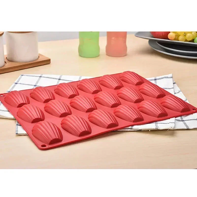 Mini Food Grade Madeleine Siliconen Cakevorm Cookie Mold DIY Shell Bakvorm Mold Keuken Bakvormen Accessoires