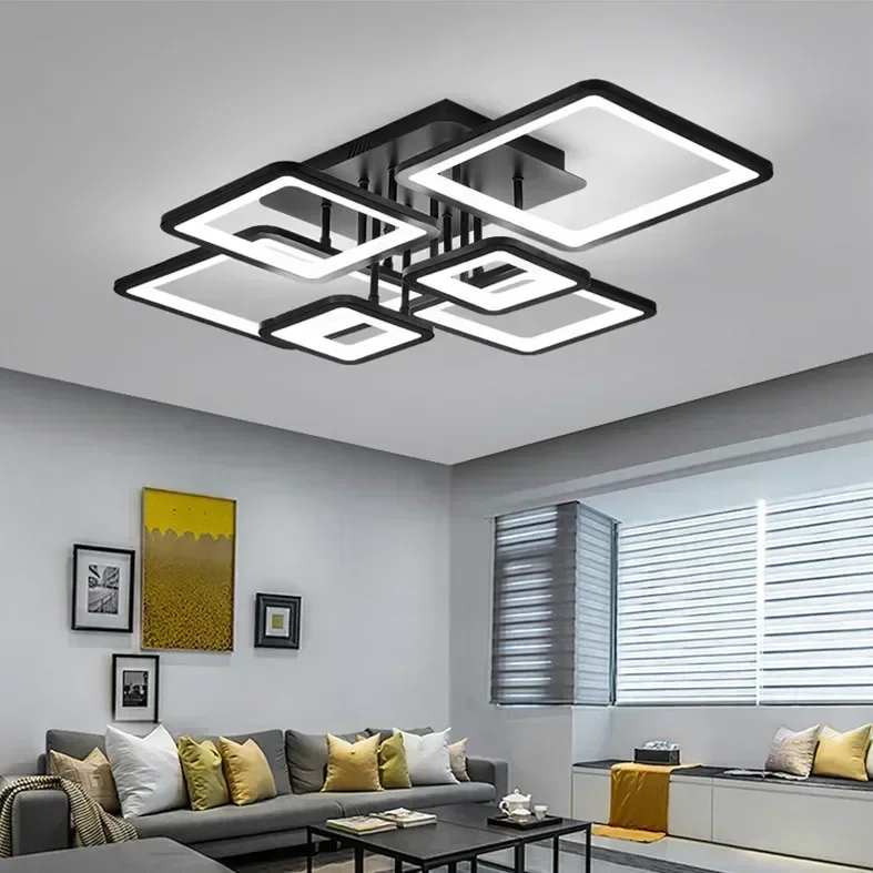 TechHPModern LED Ceiling Lamp Nordic Simple Ceiling Chandelier For Living Room Bedroom Dining Room