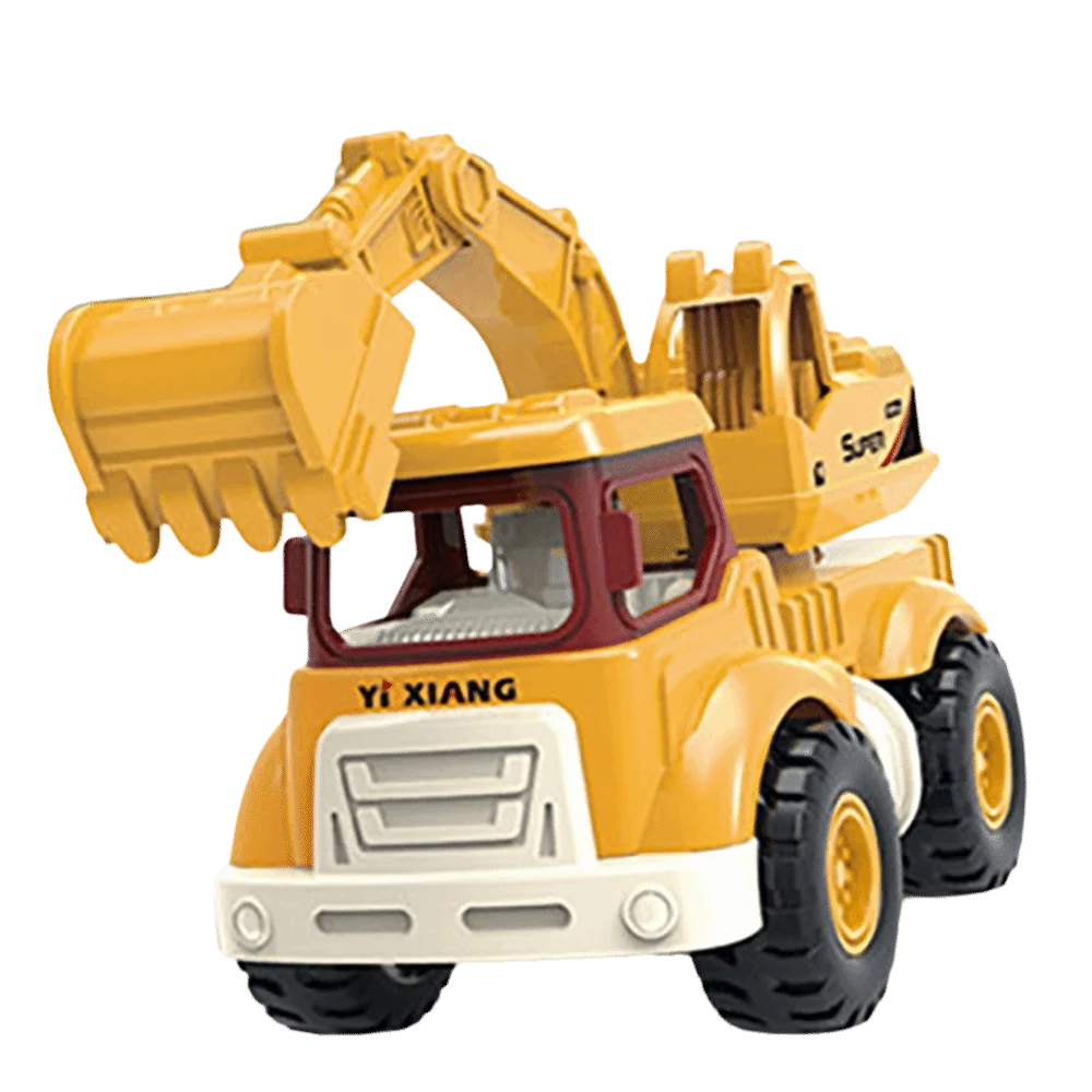 Brinquedo de Caminhão Basculante com Design Inovador, Brinquedos para Crianças com Direção Inercial, Brinquedo de Escavadora, Veículo de Construção Multifuncional