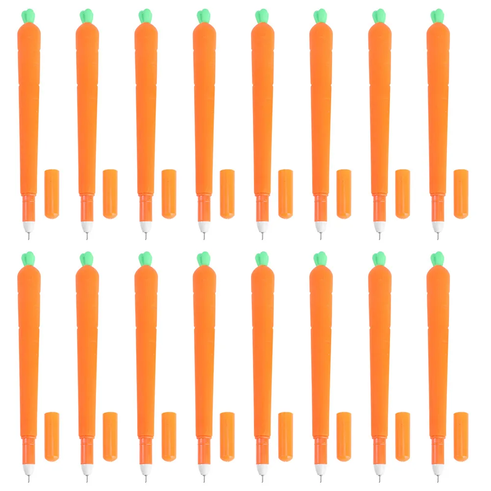 

Набор из 24 гелевых ручек в форме моркови: милые, эстетичные, азиатские ручки для письма, креативного ведения дневника, для студентов, на Пасху