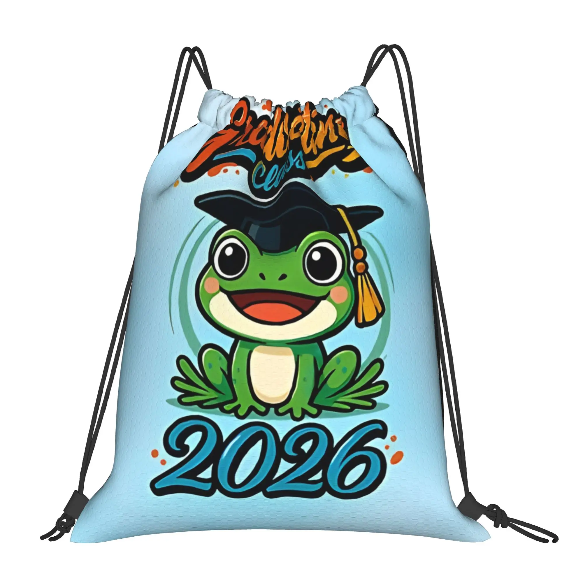 Class Of 2026 Green Graduation in 2026 Drawstring Bags Hiking Unisex Storage Organize Bundle Pocket Rope Bag