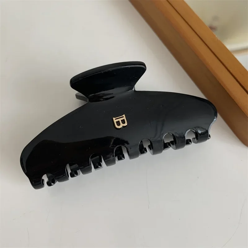 قطعة واحدة من مشبك الشعر الجديد من ورقة الأسيتات، مشبك على شكل حرف القرش، ملحق عصابة الرأس، مشبك الإمساك، مشبك شعر القرص الحلو، إكسسوار للشعر