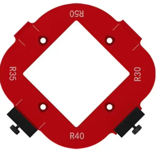 /Aluminum /Alloy /Radius Jig Router Templates R10-R50 Chamfer Positioning Tools For Woodworking Inside Outside Corner Cutting