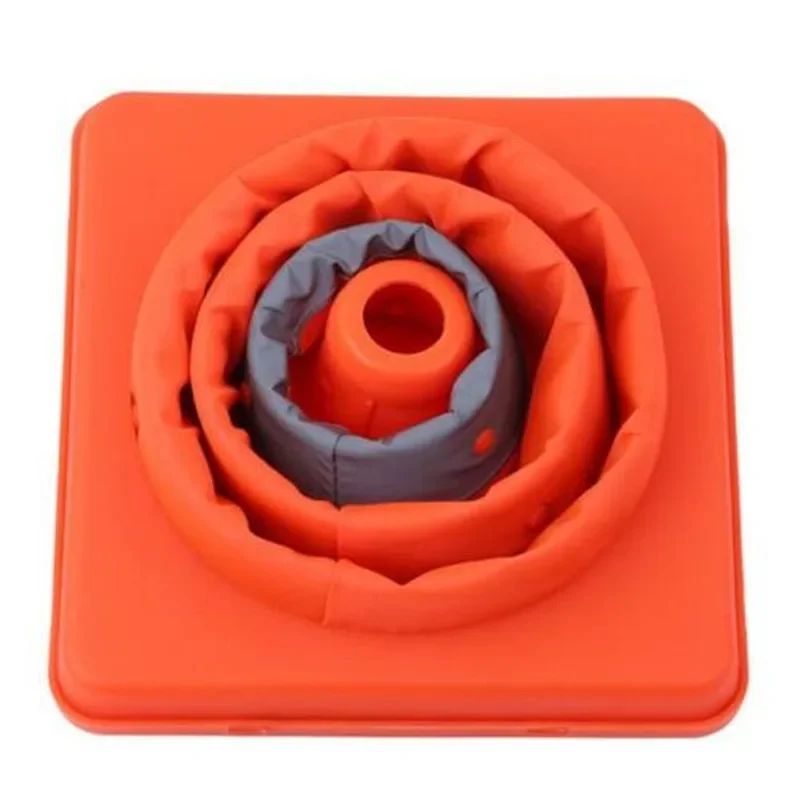 Folding Traffic Cone Multi Purpose Pop Up Reflective Safety Cone Soft Material Warning Sign Folding Portable Road Cone