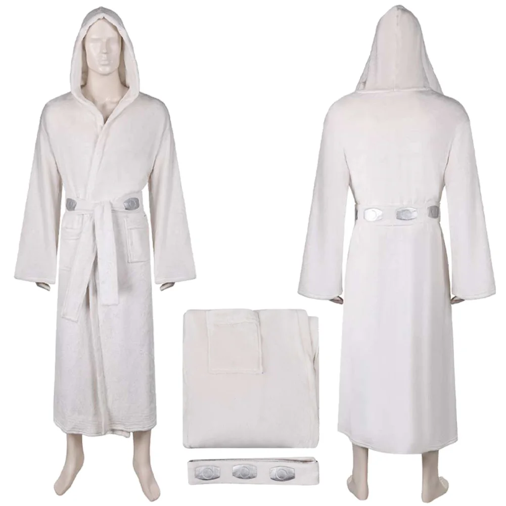 Fancy Leia Cosplay Pajamas Sleepwear  For Women Movie Space Battle Costume Disguise Adult Woman Man Roleplay Fantasia Outfits